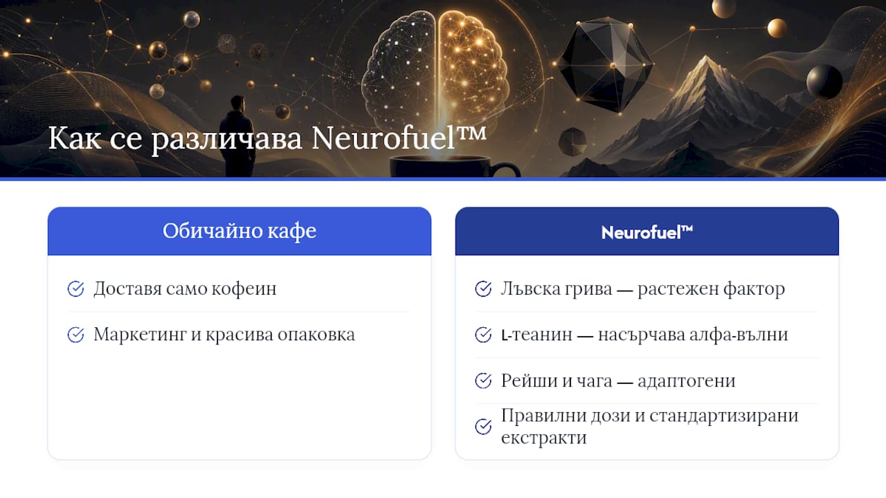 Защо ноотропното кафе не е просто маркетингов трик — overview diagram