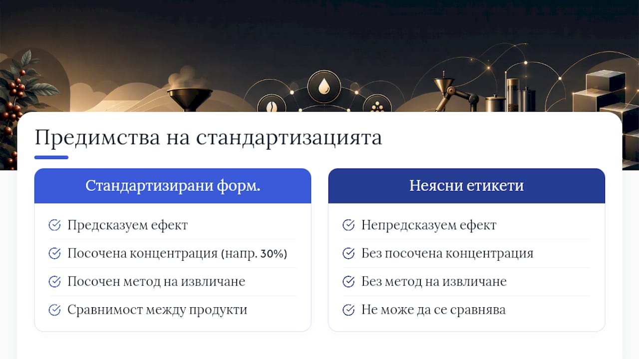 Защо препоръчваме стандартизираните формули пред всичко останало — overview diagram