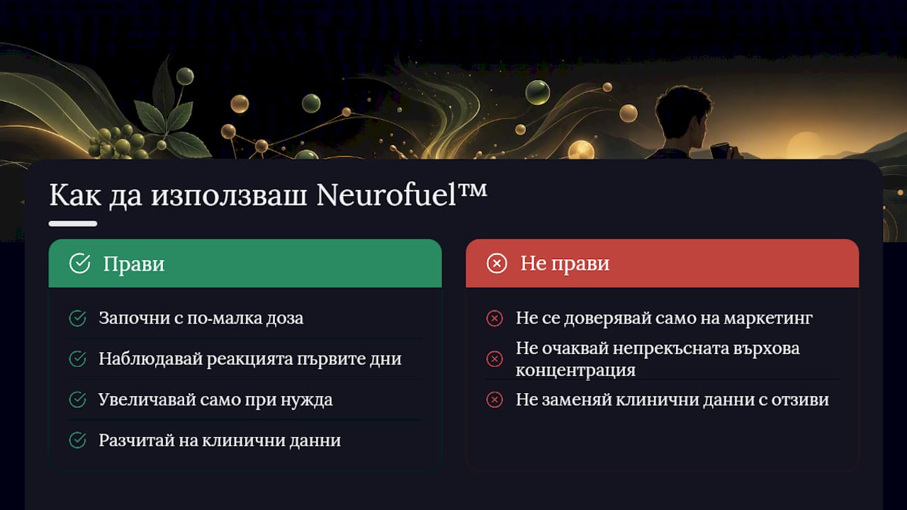Как Neurofuel™️ се вписва в тези принципи — overview diagram