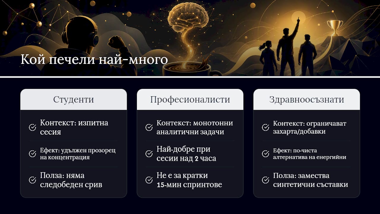 Кой печели най-много: подходящи профили и случаи на употреба — overview diagram