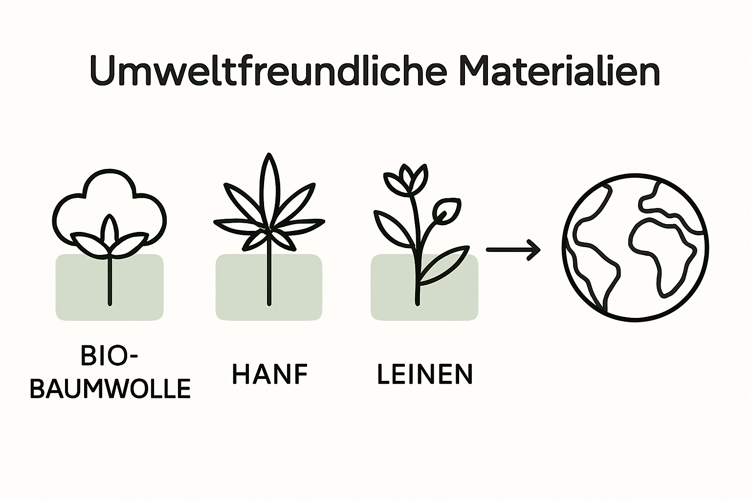 Infografik: Nachhaltige Materialien für Kleidung im Vergleich