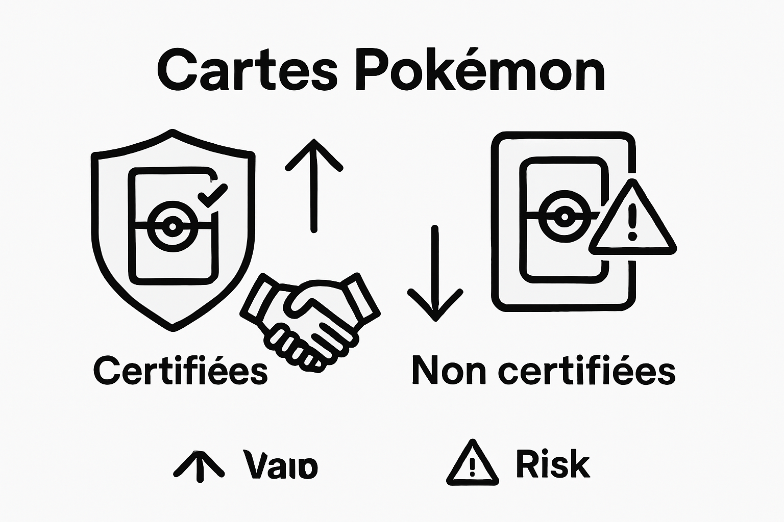 Infographie comparative : avantages des cartes certifiées vs cartes non certifiées