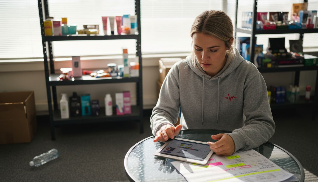 Retail staff tests ecommerce app features