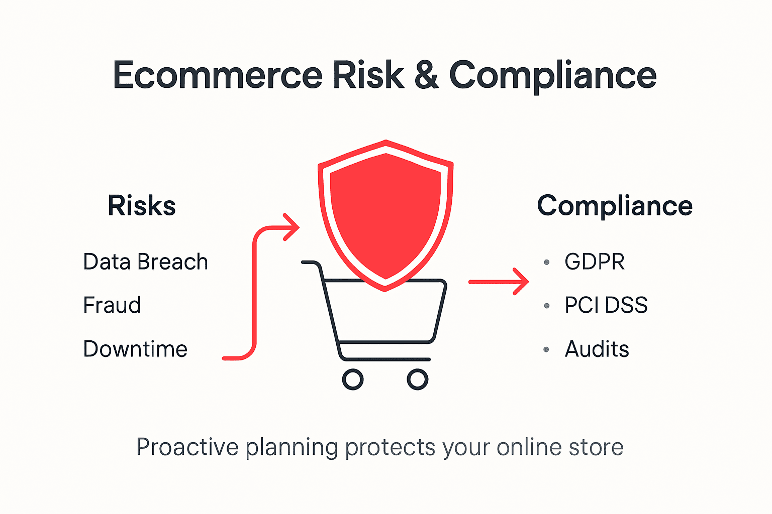 Infographic showing ecommerce risk and compliance overview