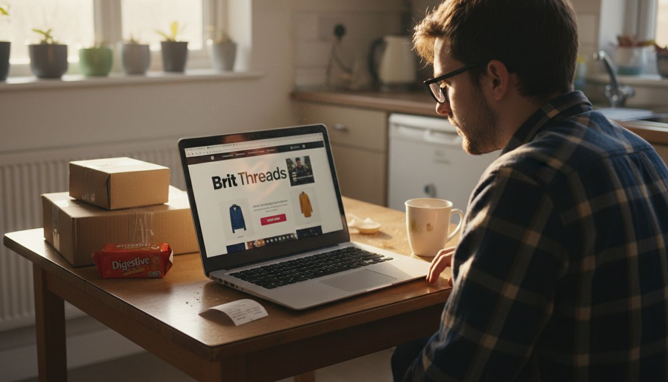 Customer shopping on ecommerce retail site