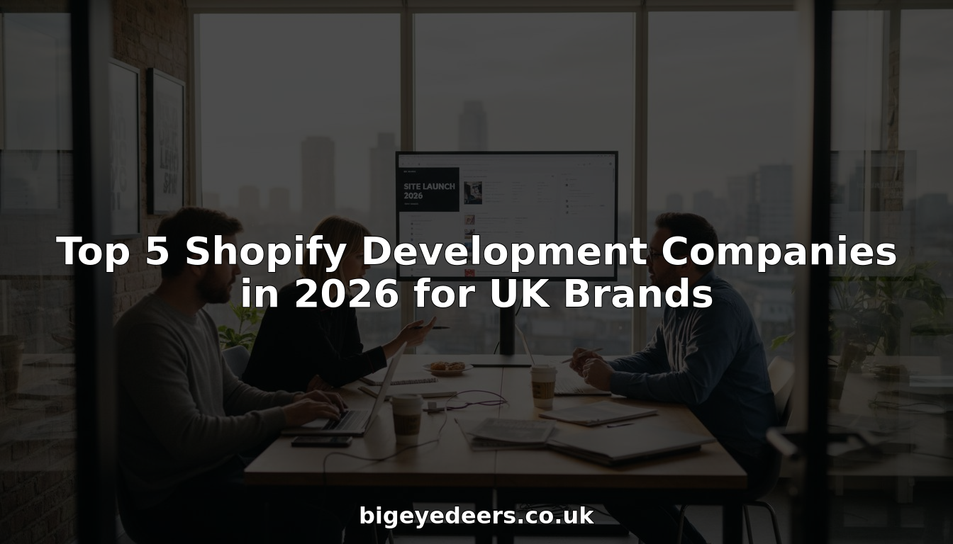 Shopify agency team meeting in London office