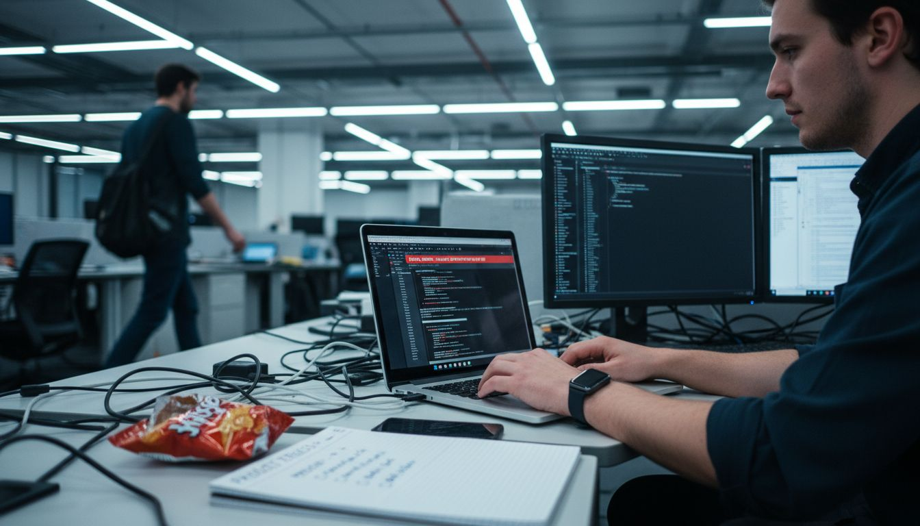 Developer coding Magento build phase