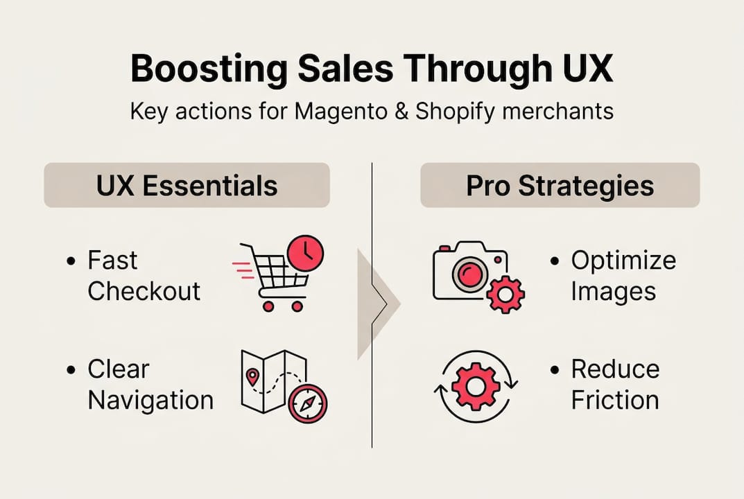 Infographic on UX improvement actions