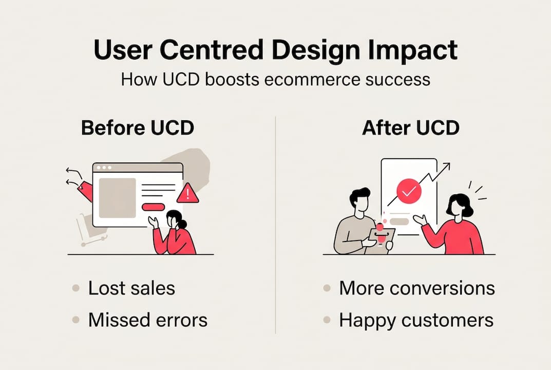 Infographic on user centred design benefits