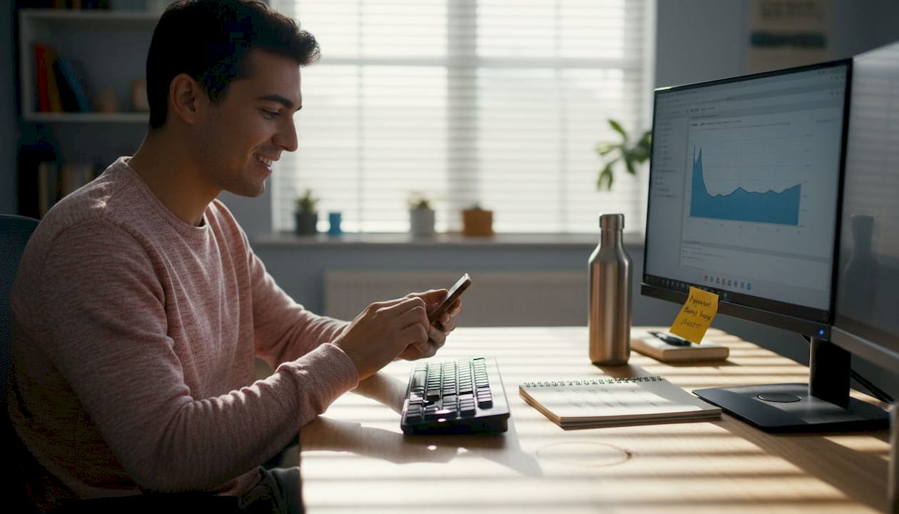 Developer fixing slow mobile checkout site