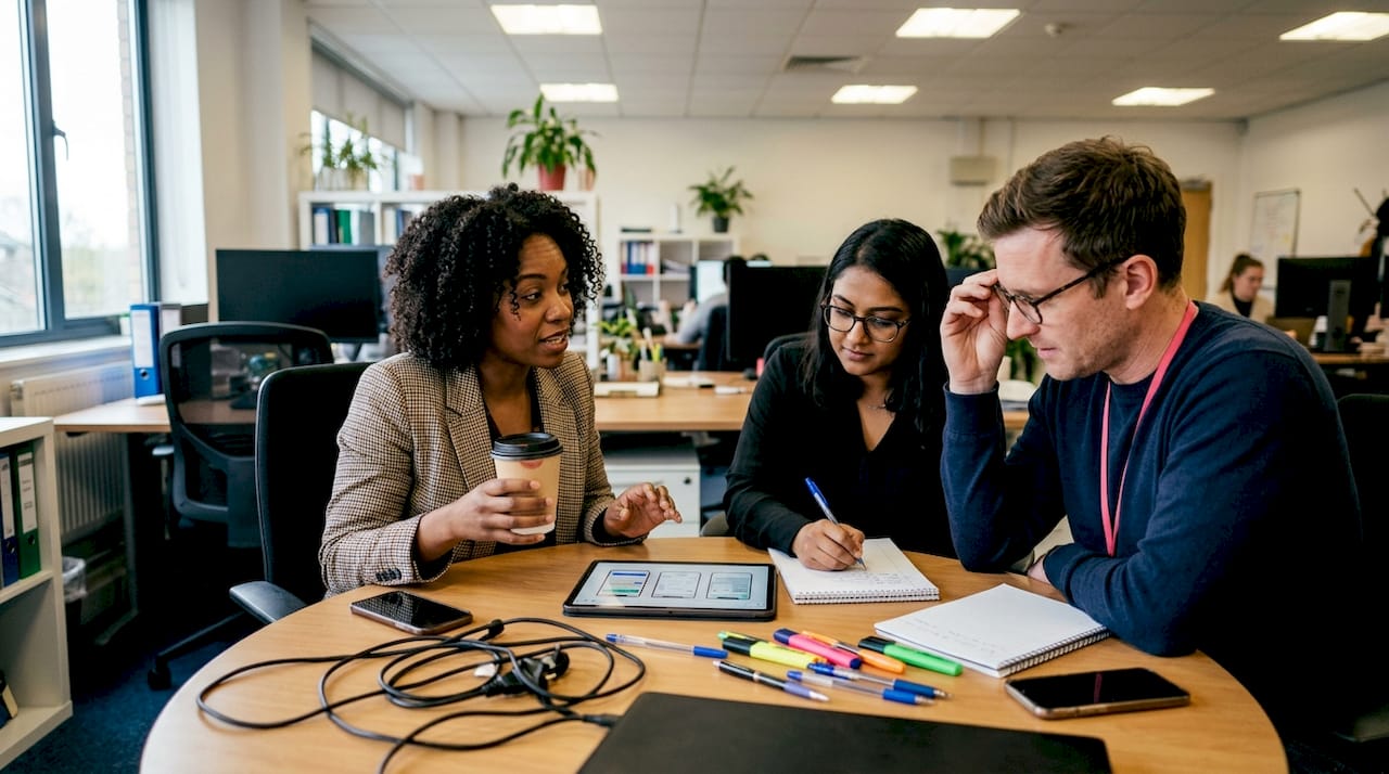 Team collaborates on mobile commerce strategy