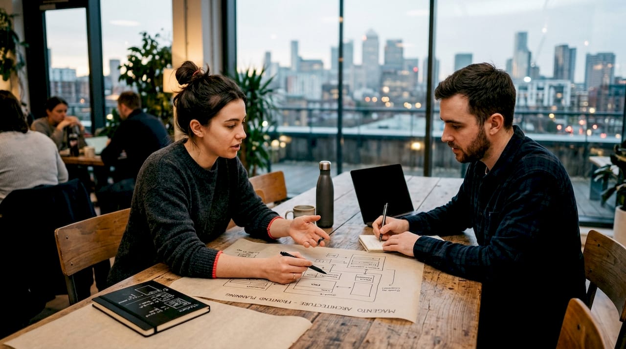 Developers planning Magento frontend architecture