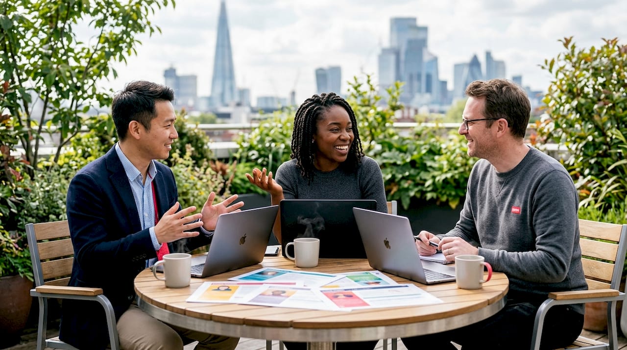 Team collaborating on enterprise UX strategy