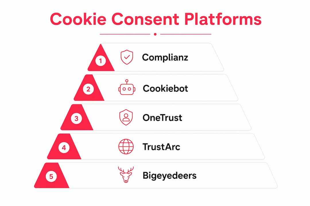 Infographic ranking cookie consent platforms