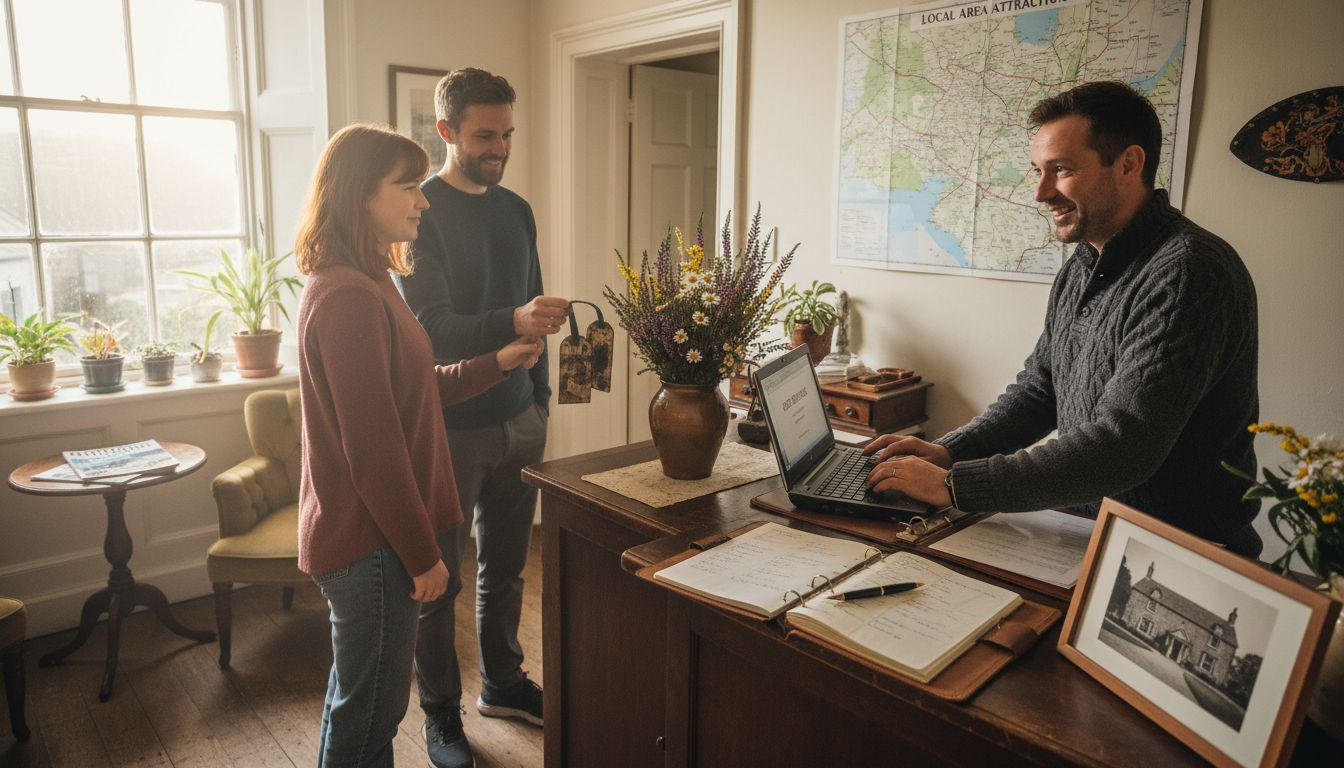 Couple checking in for a personalised arrival