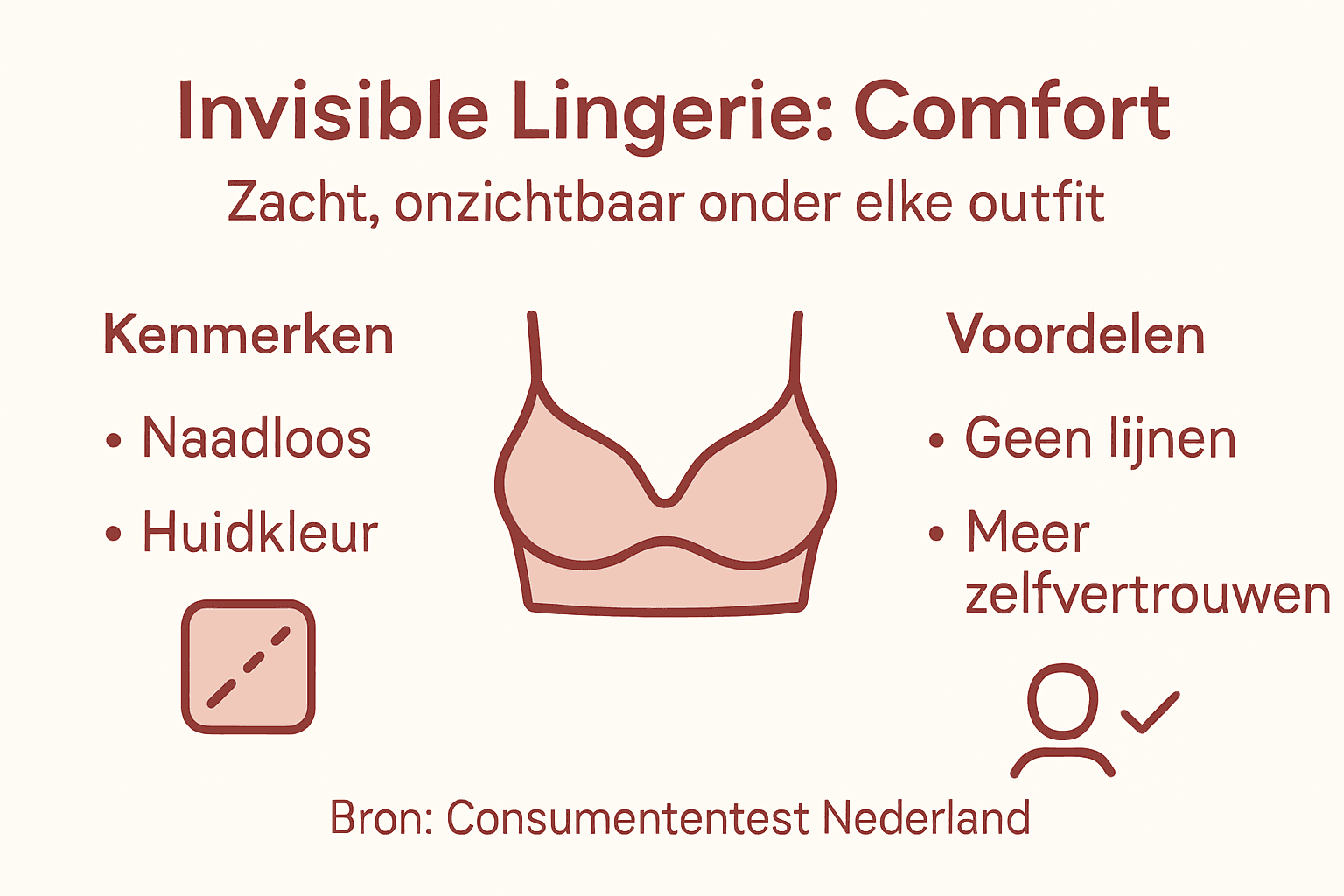 Overzichtelijke infographic: onzichtbare lingerie in beeld gebracht