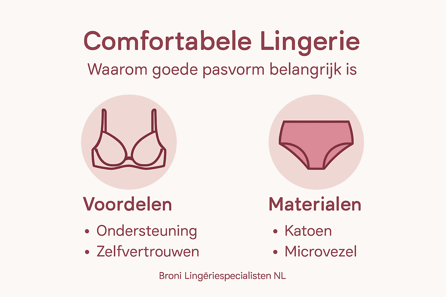 Infographic: de voordelen van comfortabele lingerie op een rijtje