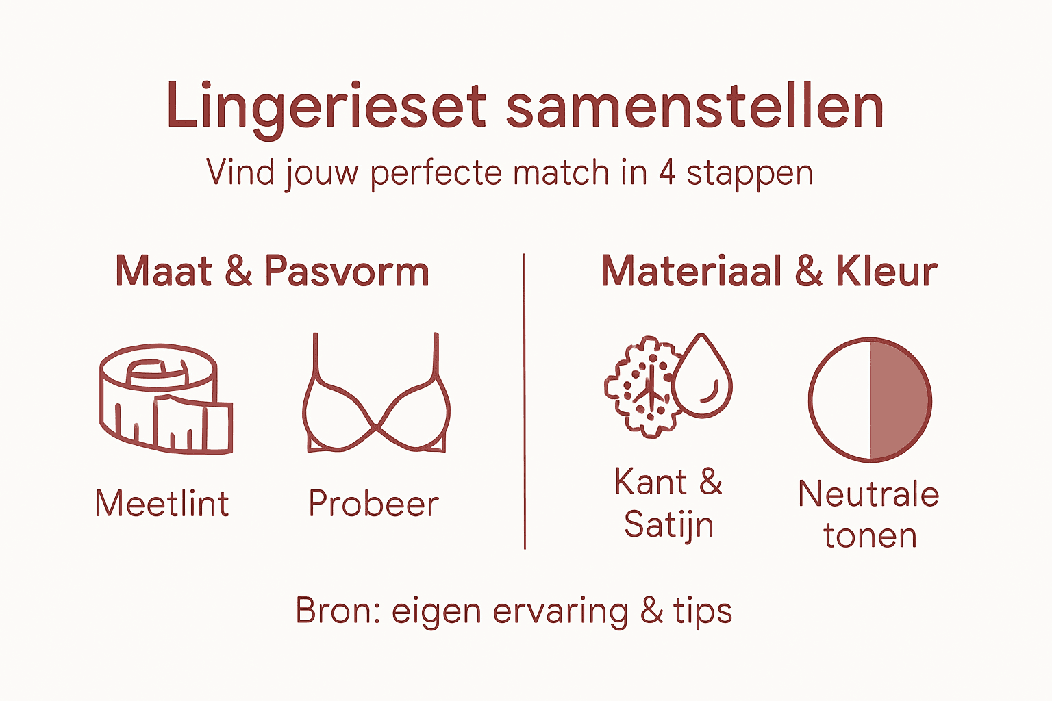 Handige infographic: zo kies en combineer je lingerie als een pro
