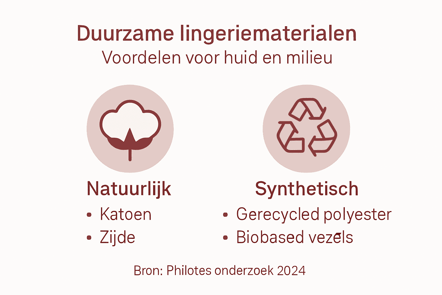 Overzicht van duurzame materialen voor lingerie