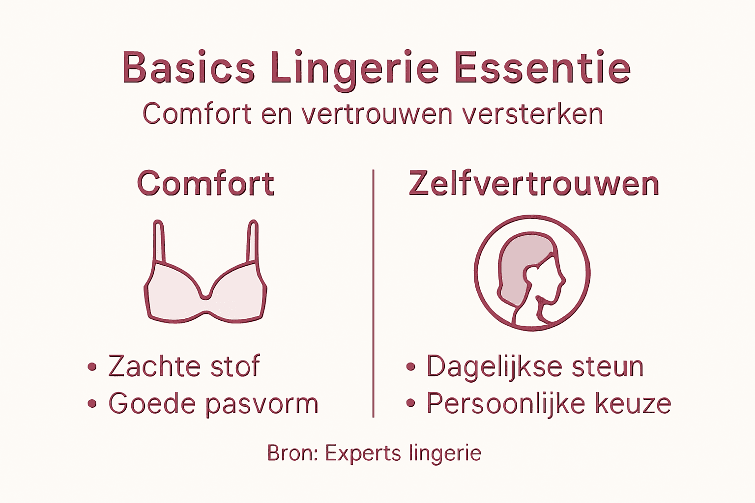 Infographic: de essentials van lingerie – comfort en zelfvertrouwen staan centraal