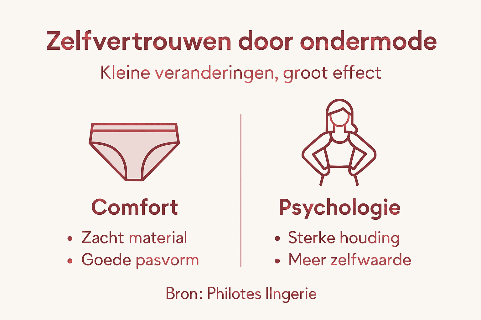 Infographic: meer zelfvertrouwen dankzij de juiste ondergoedkeuze