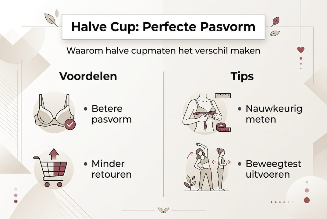 Infographic: De voordelen van halve cupmaten en handige tips
