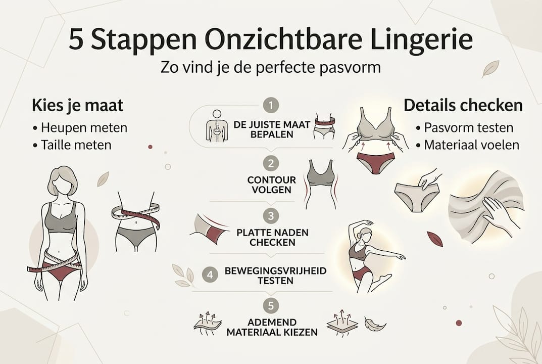 Overzicht: de 5 belangrijkste stappen voor het vinden van de perfecte lingeriepasmaten