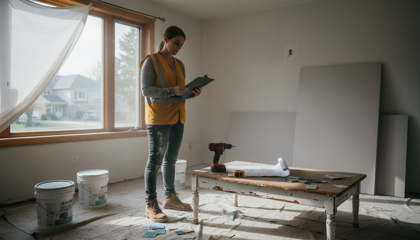 Project manager overseeing Durham home remodel