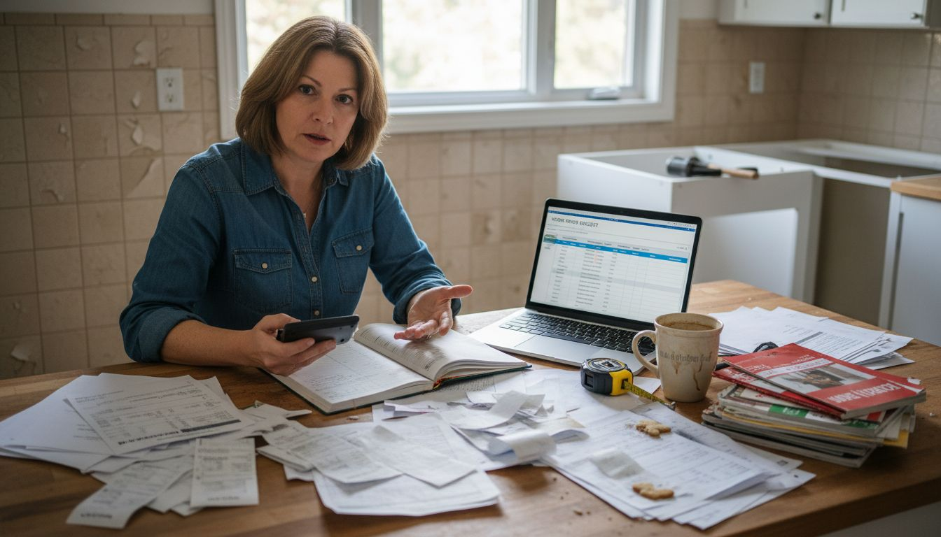 Ontario homeowner reviewing renovation expenses