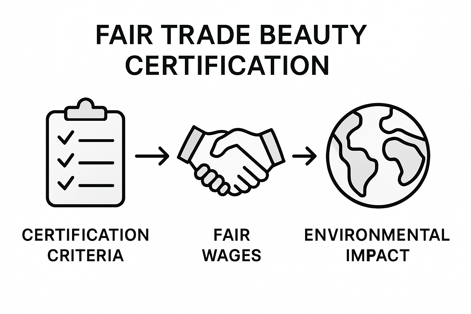 Steps in fair trade beauty certification