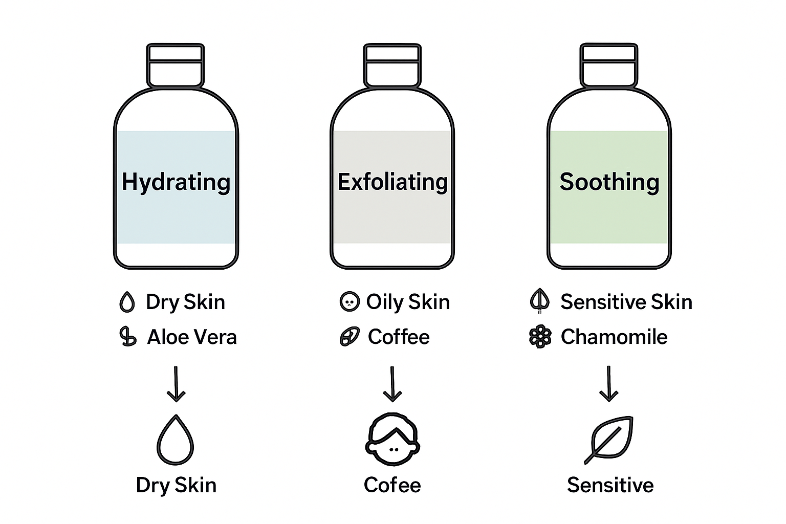 Infographic comparing toner types and benefits