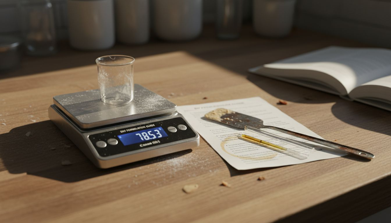 Digital scale and mixing tools for skincare