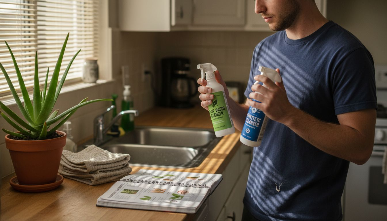 Comparing plant and synthetic cleansers