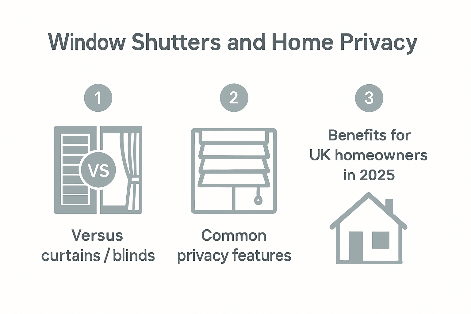 Infographic illustrating the impact of shutters on home privacy