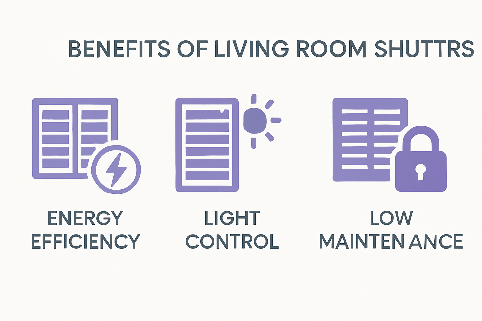 living room shutter ideas Infographic illustrating top benefits of living room shutters.