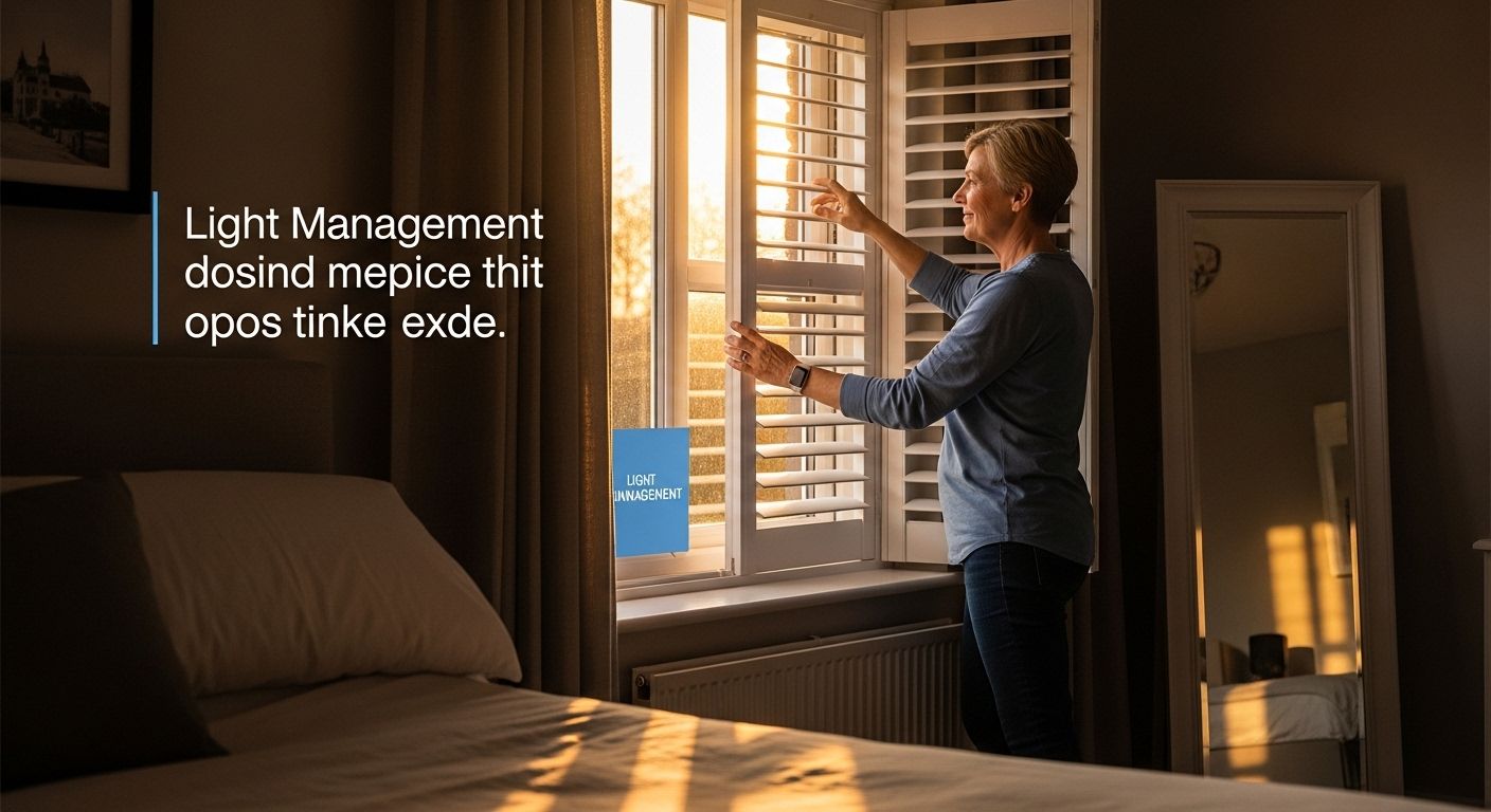 shutter light management UK bedroom
