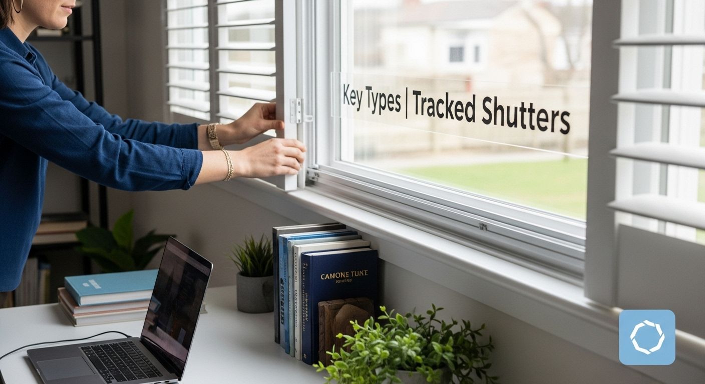 Tracked shutters home office types