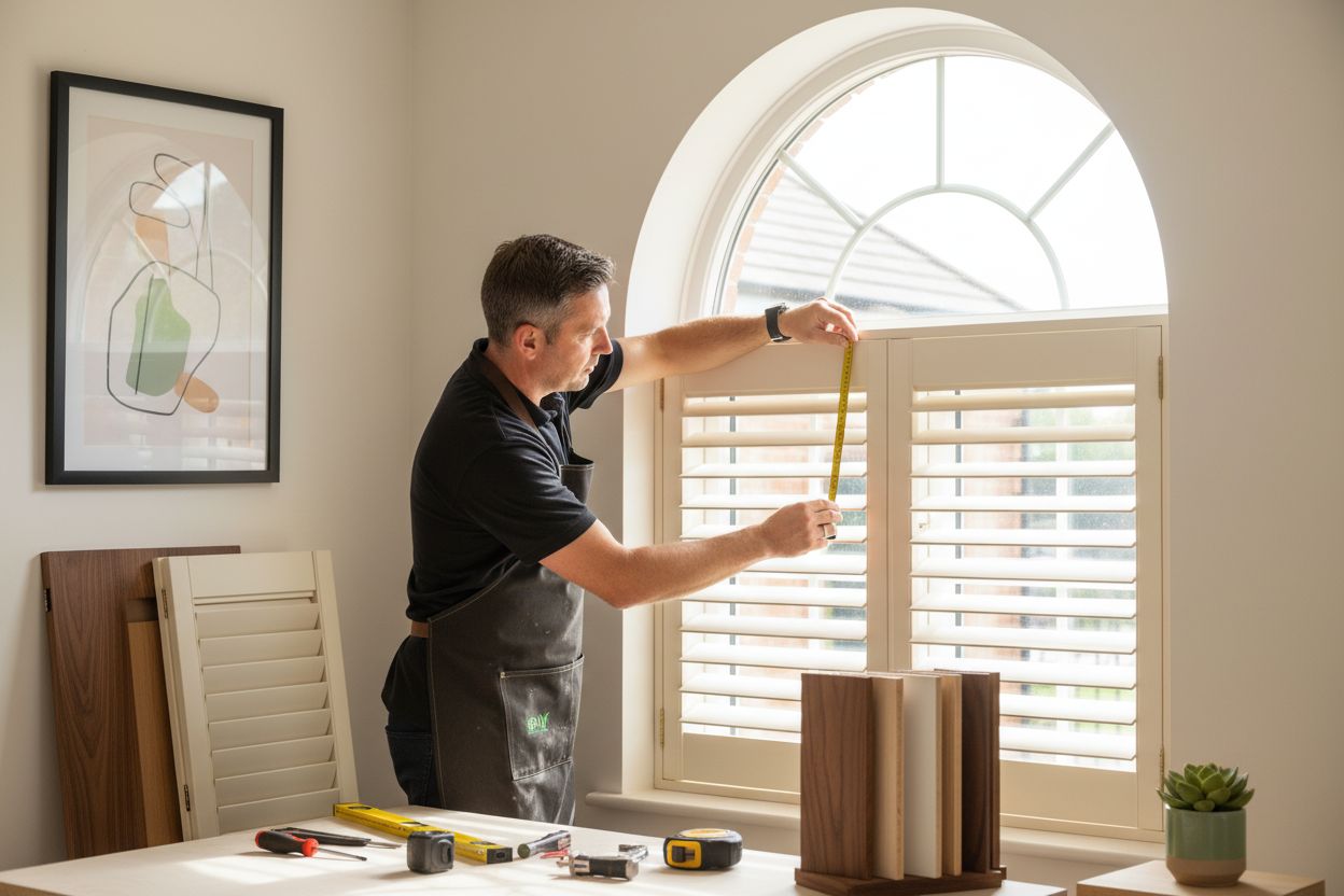 custom window shutters installation