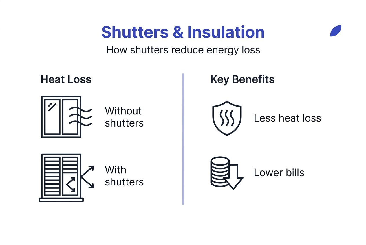 daylight management with shutters Infographic on shutters and energy efficiency