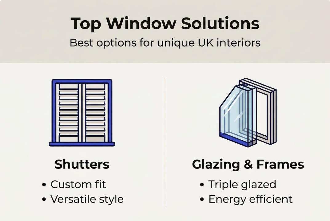 Bespoke interior design window solutions for unique UK homes
