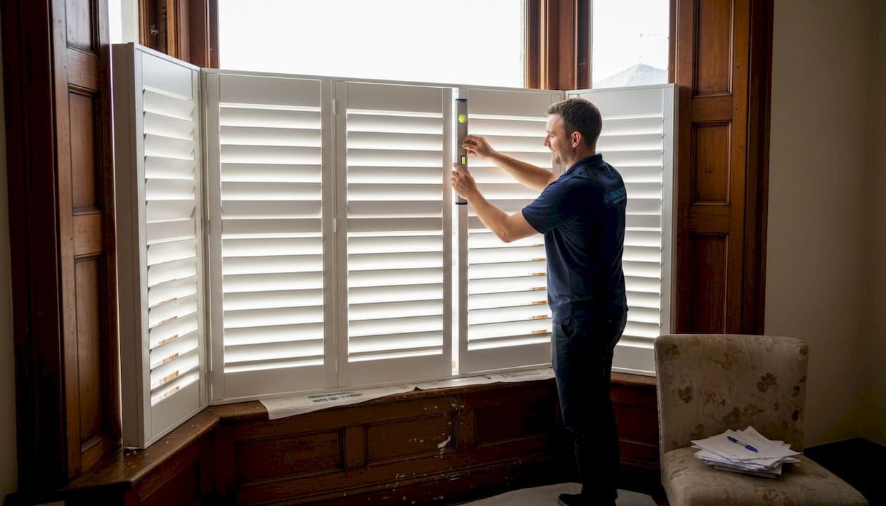 window covering regulations Installer checks new window shutters for safety