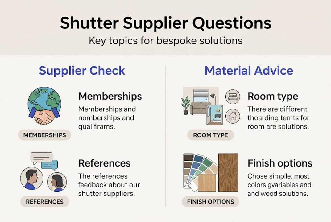 questions for shutter suppliers Infographic: key questions for shutter suppliers