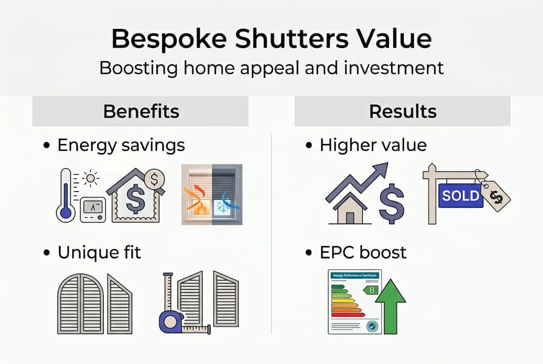Infographic shows shutters benefits and results