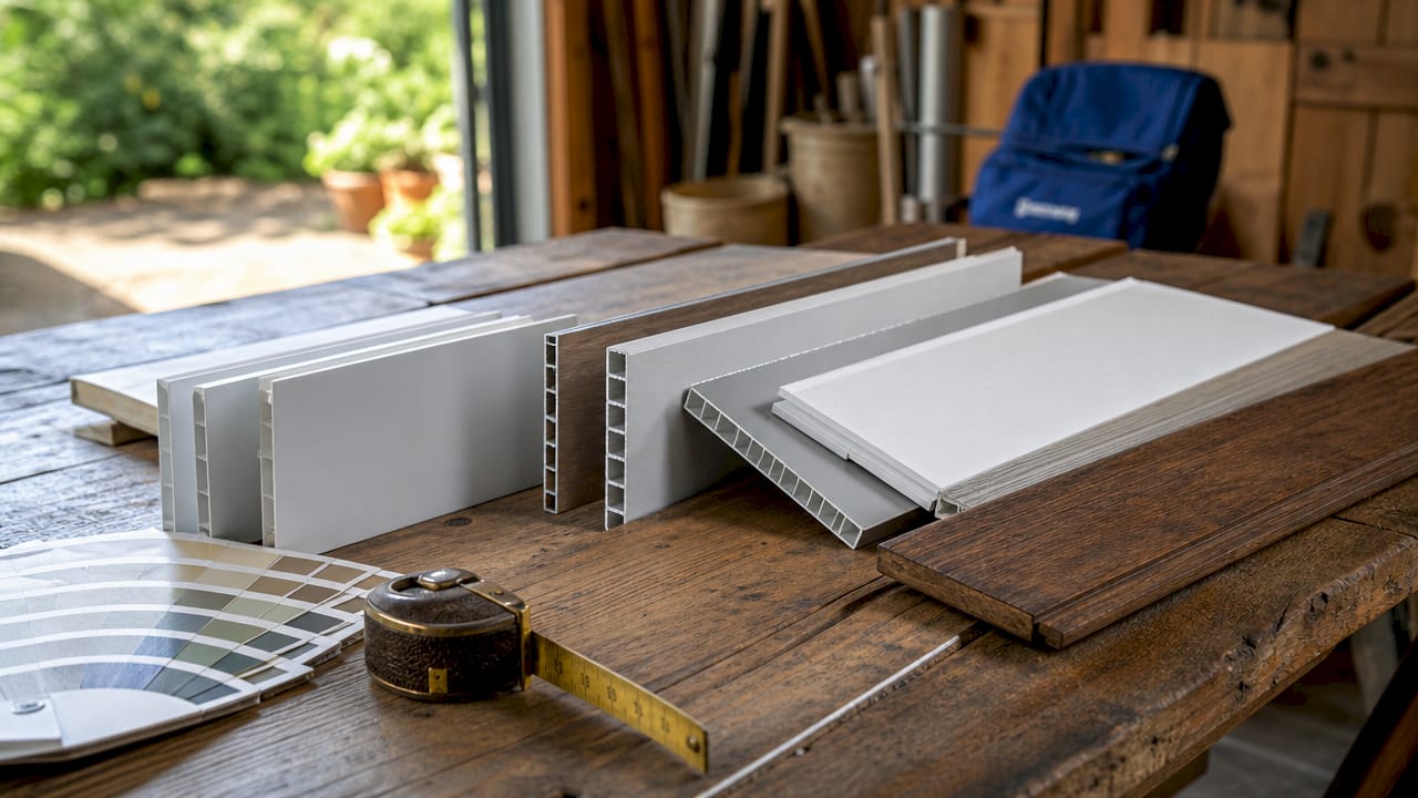 Samples of waterproof shutter materials