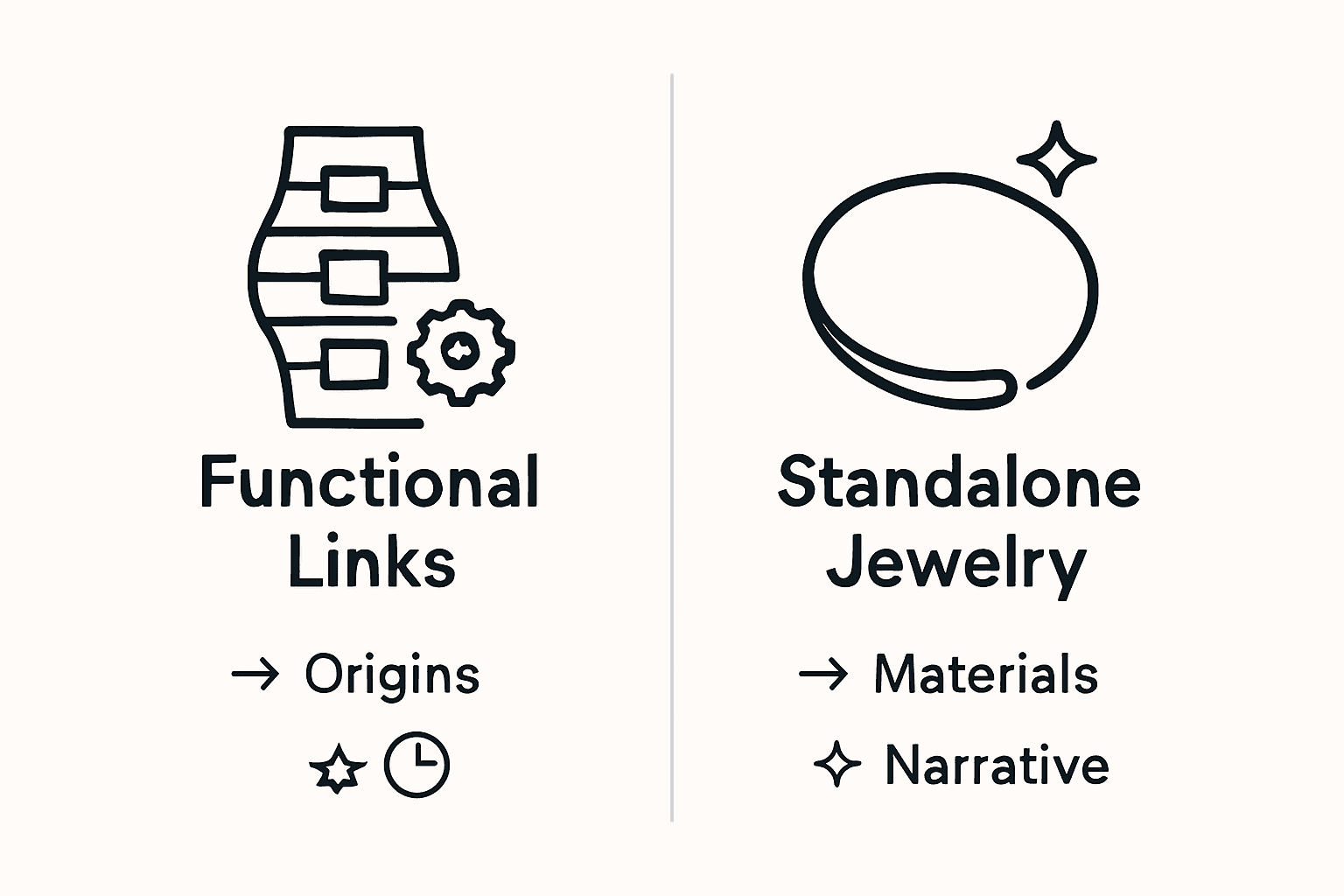 Infographic comparing watchband and traditional bracelets