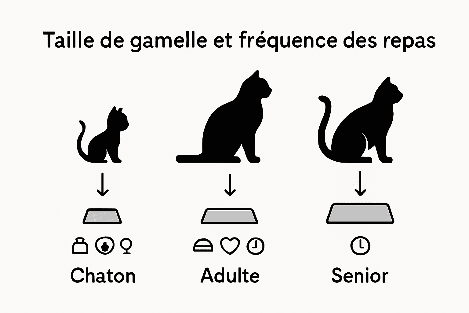 Infographie : quelles portions pour votre chat selon son âge et sa condition physique ?