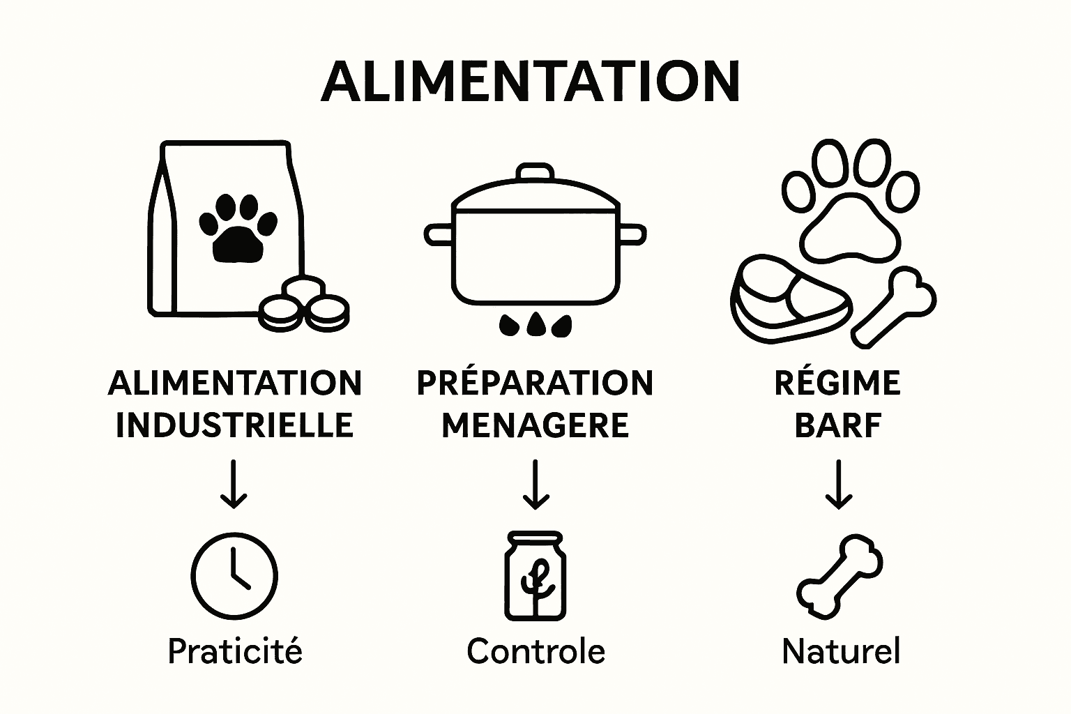 Regard croisé sur les différents types d’alimentation pour chiens