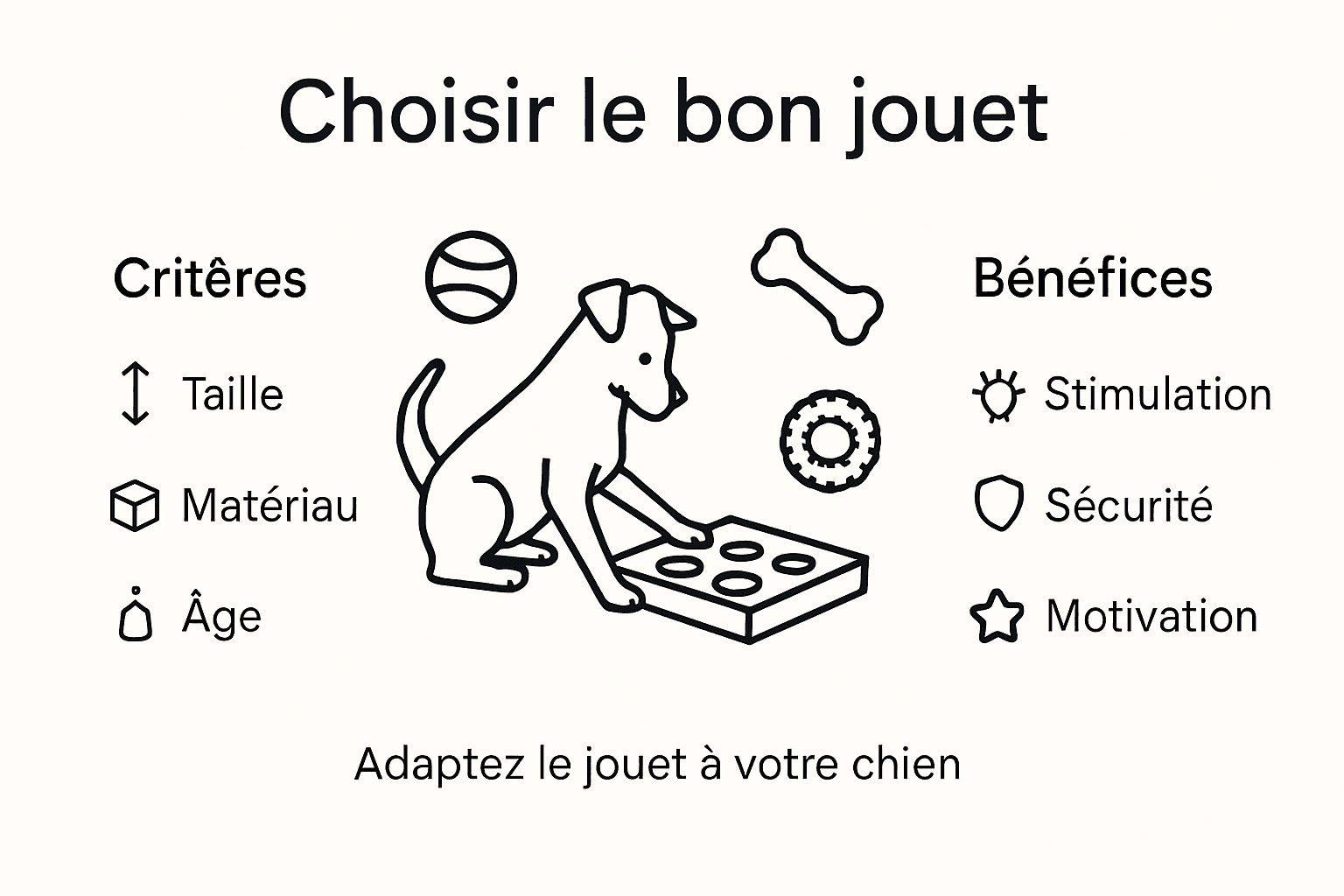 Infographie : comment bien choisir un jouet interactif pour son chien