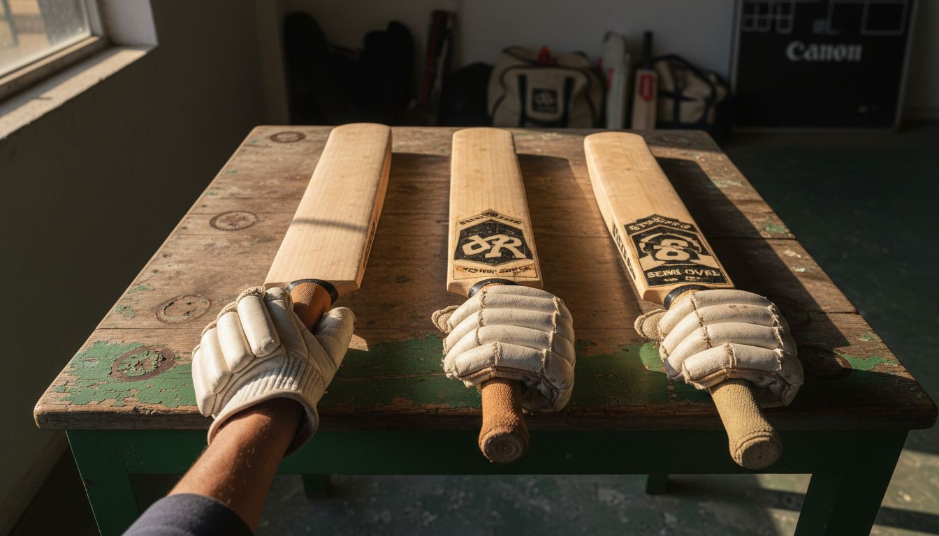 Different bat handles and grip comparison