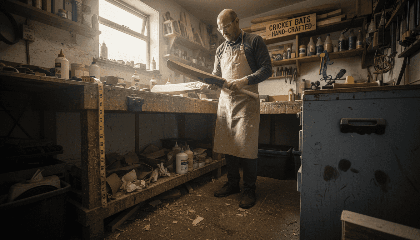 Bat maker inspecting material differences